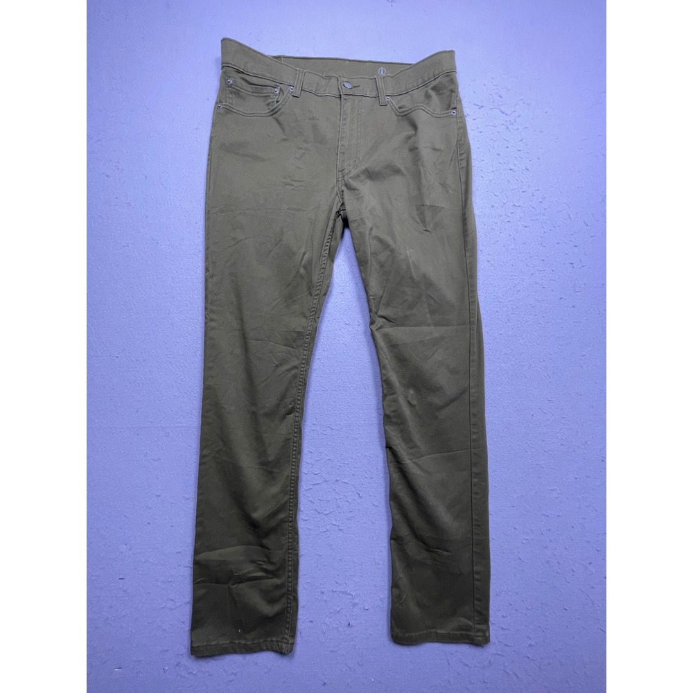 Levi's 511 Slim Fit Twill Olive Green W36 L34 Mens